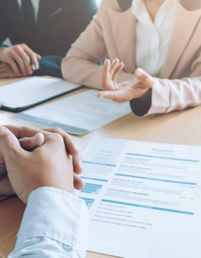 Business situation, job interview concept.